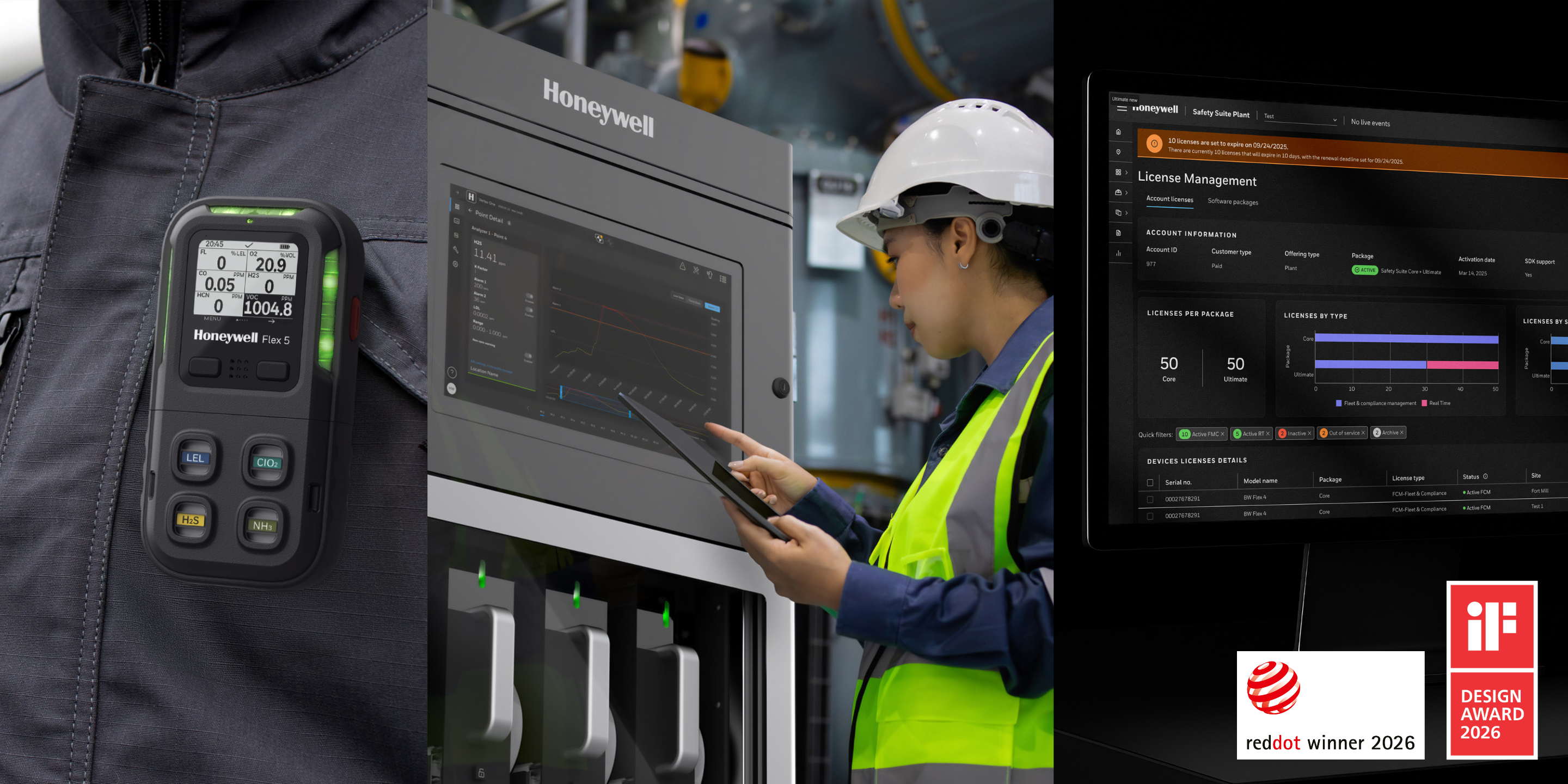 Discover Honeywell's advanced connected worker safety solutions, including portable gas detectors, industrial monitoring systems, and digital safety management software designed to improve workplace safety, compliance, and operational efficiency.